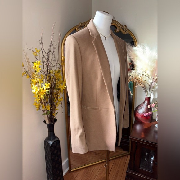 Rag & Bone Emmet Wool Blazer Jacket in Camel Tan - Size 6 - Picture 4 of 16